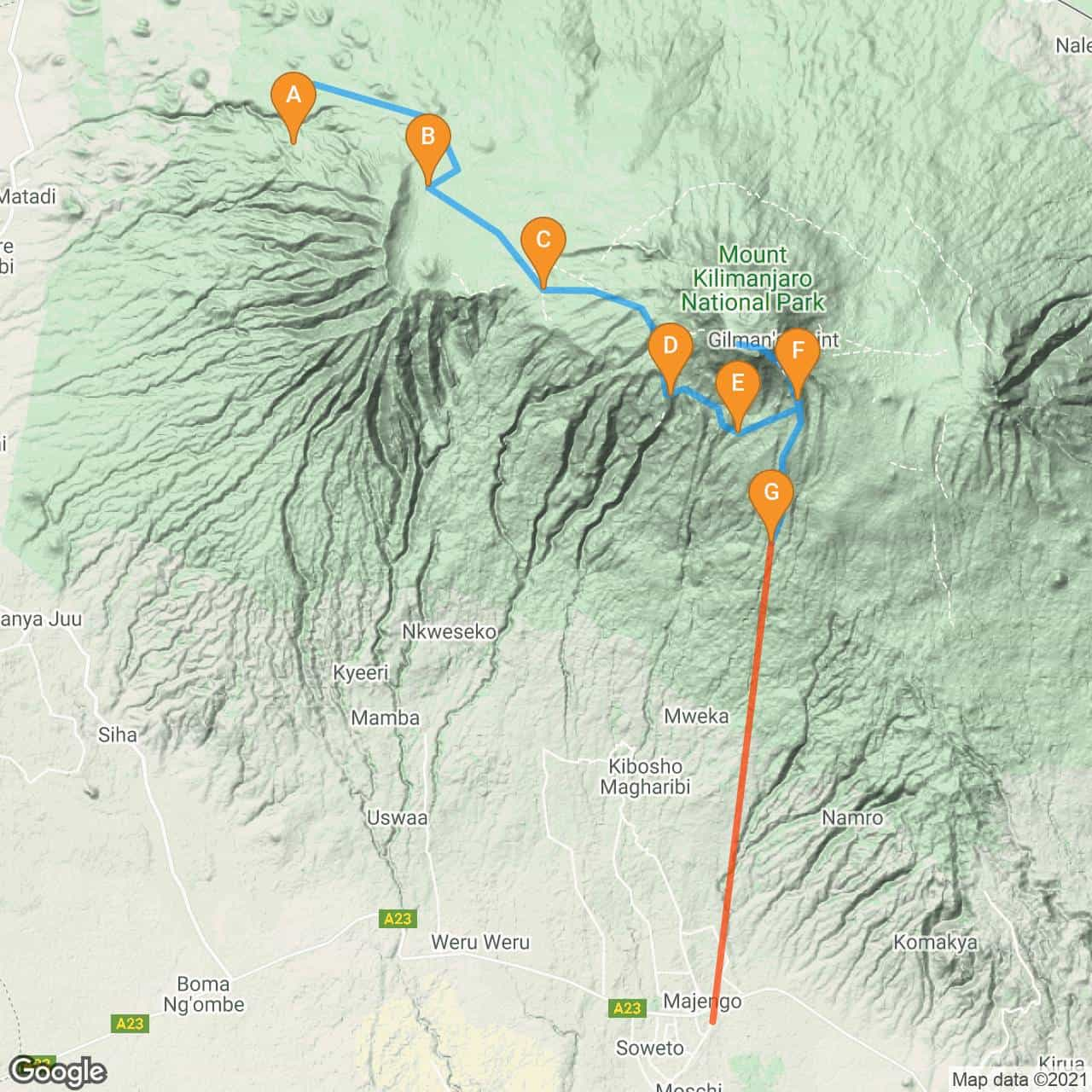 kilimanjaro lemosho route